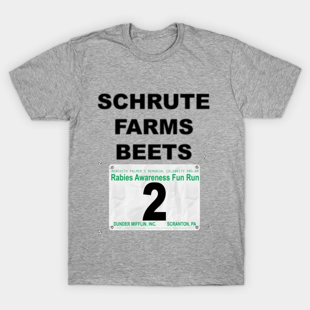 Dunder Mifflin Fun Run Race #2 (Dwight) T-Shirt by ParaholiX